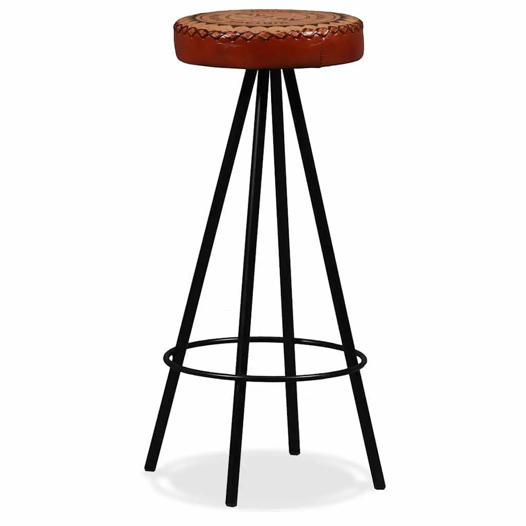 9 Piece Bar Set Brown Solid Wood Industrial Style Kitchen Dining Furniture