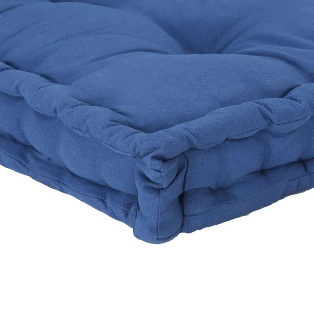 Pallet Floor Cushions Blue Cotton 2 Piece Seat Pad Garden Sofa Bench Comfort