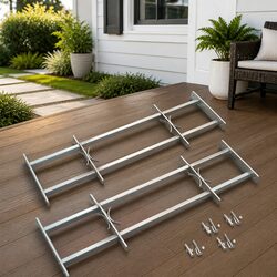 Galvanised Steel Security Window Grilles 700-1050mm 2 Pack