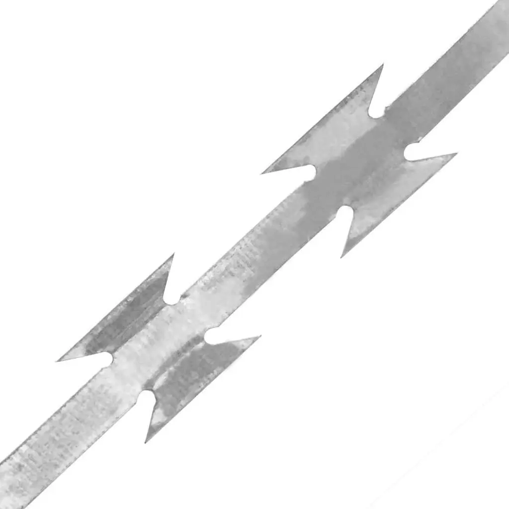 Razor Wire Silver 100m Barbed Outdoor Security Fence 2 Pieces