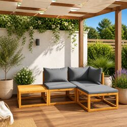 Compact and Stylish Garden Lounge Set for Outdoor Relaxation