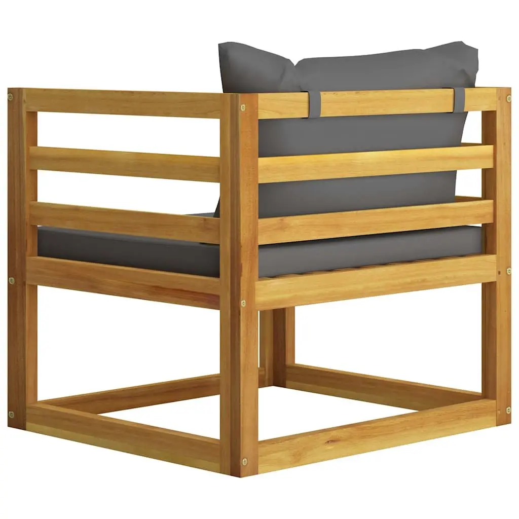 Garden Lounge Set 6 Piece Outdoor Furniture Acacia Wood Modular Sofa Coffee
