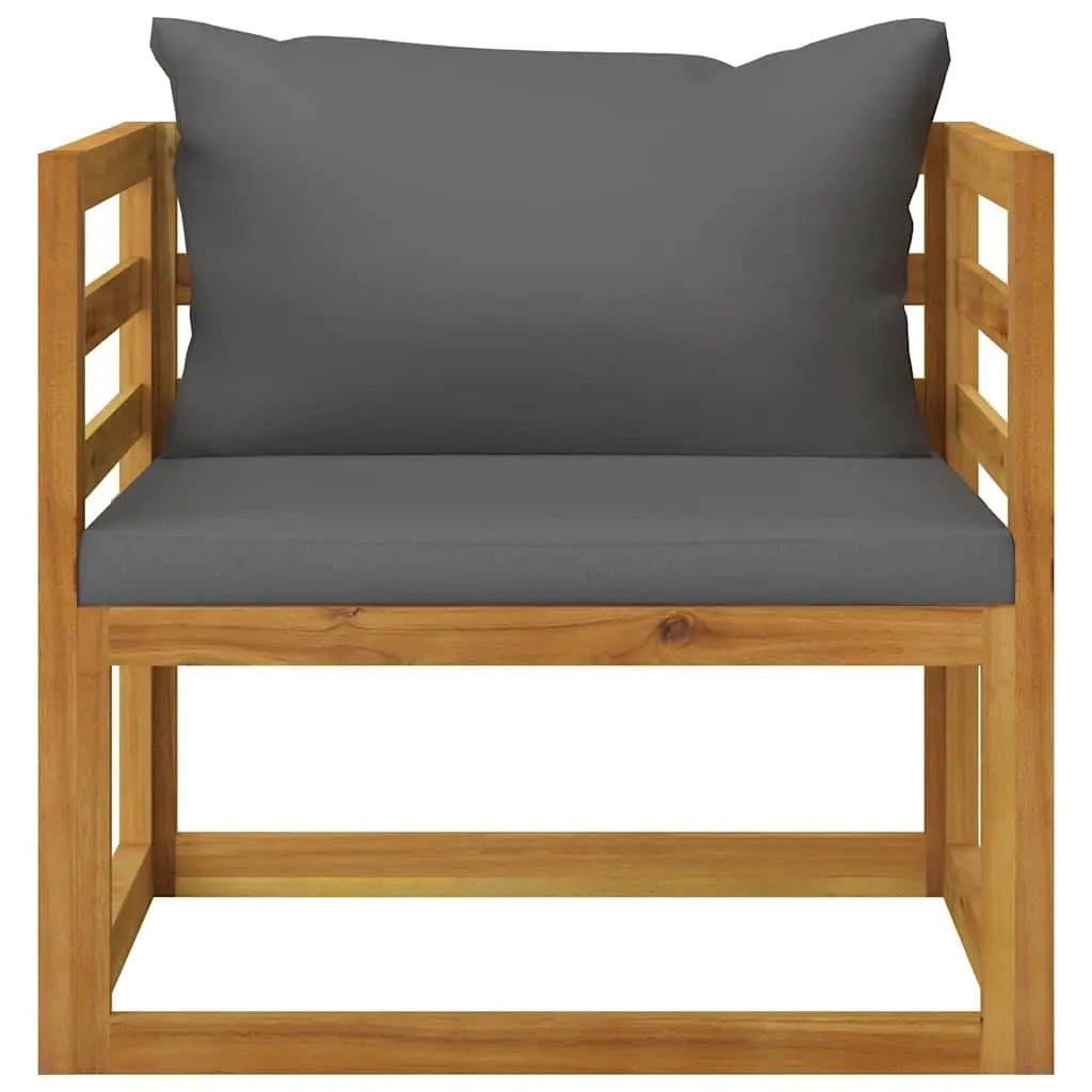 Garden Lounge Set 6 Piece Outdoor Furniture Acacia Wood Modular Sofa Coffee