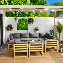 Compact 10-Piece Outdoor Lounge Set for Your Space