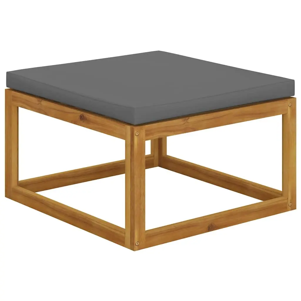 Garden Lounge Set 4 Piece Outdoor Furniture with Cushions Slatted Coffee Table