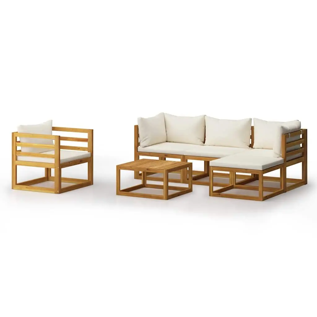 Garden Lounge Set 6 Piece Outdoor Furniture Sofa Coffee Table Modular Patio
