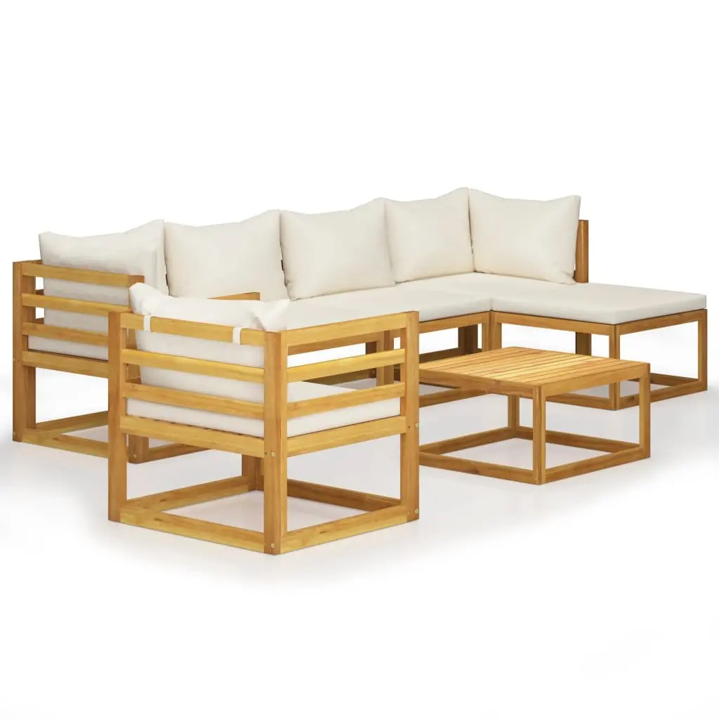 Garden Lounge Set 7 Piece Outdoor Furniture Patio Sofa Coffee Table Cushion