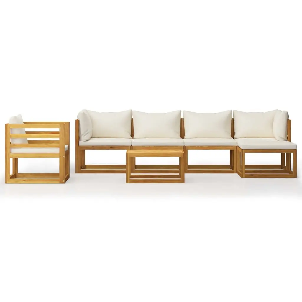 Garden Lounge Set 7 Piece Outdoor Furniture Patio Sofa Coffee Table Cushion