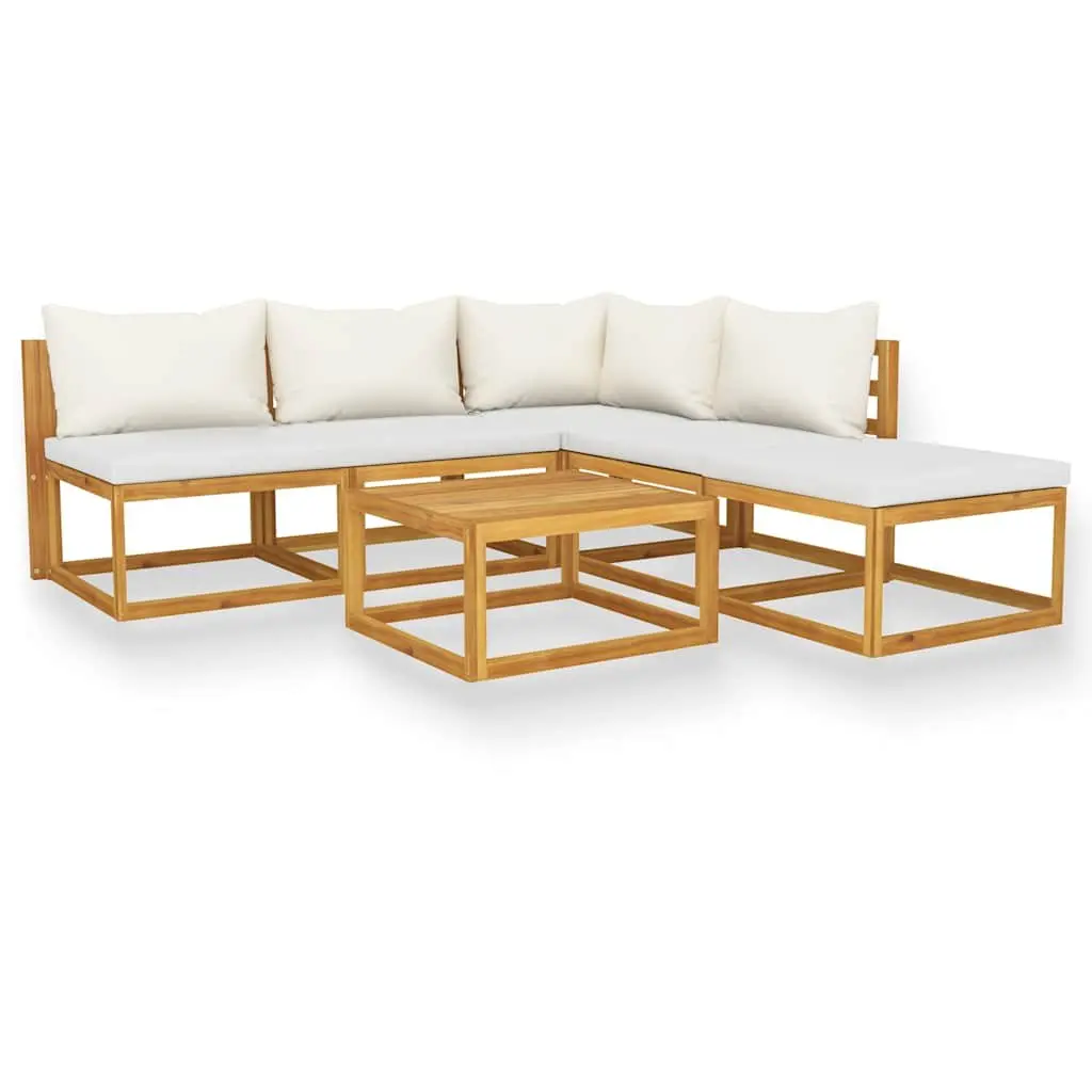 Garden Lounge Set 6 Piece Outdoor Furniture Patio Sofa with Cushions Coffee