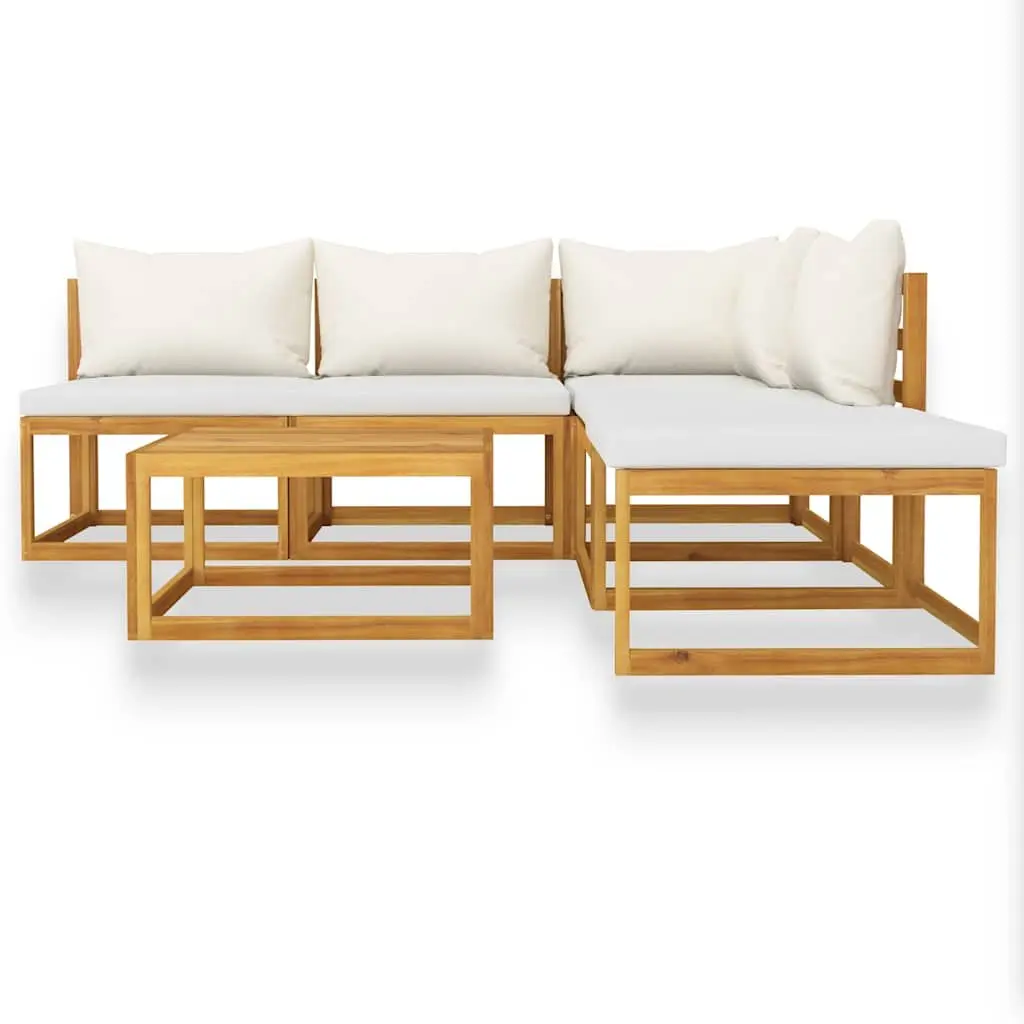 Garden Lounge Set 6 Piece Outdoor Furniture Patio Sofa with Cushions Coffee