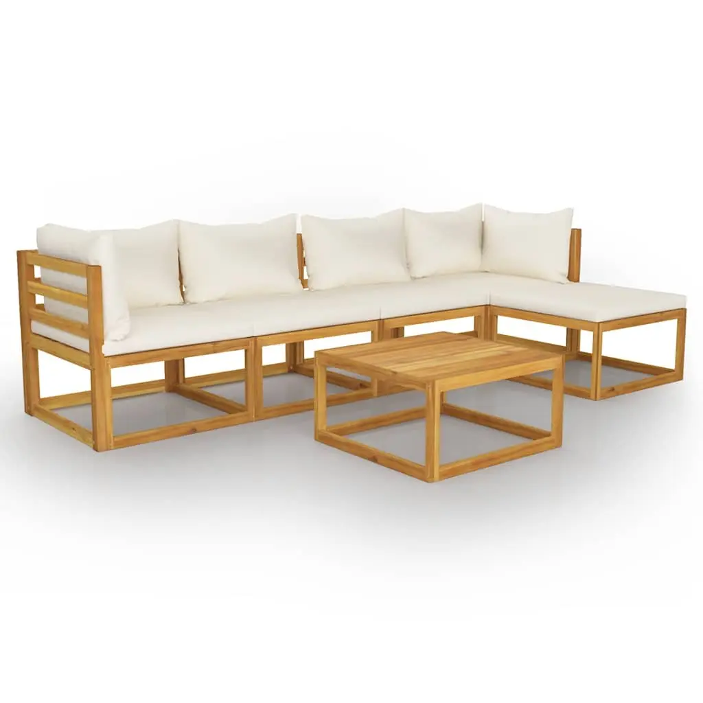 Garden Lounge Set 6 Piece Outdoor Furniture Sofa Coffee Table Modular Patio