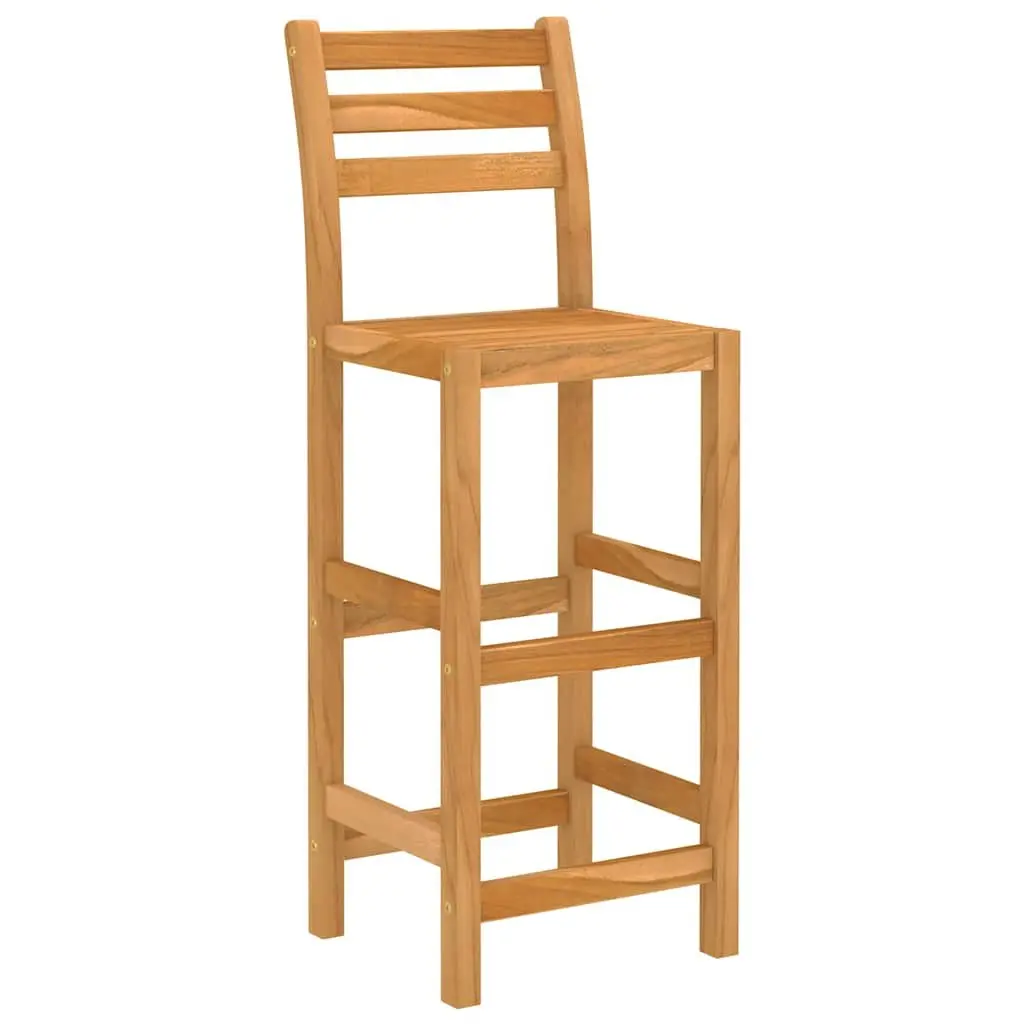 7 Piece Outdoor Bar Set with Stools Solid Wood Patio Garden Furniture Brown