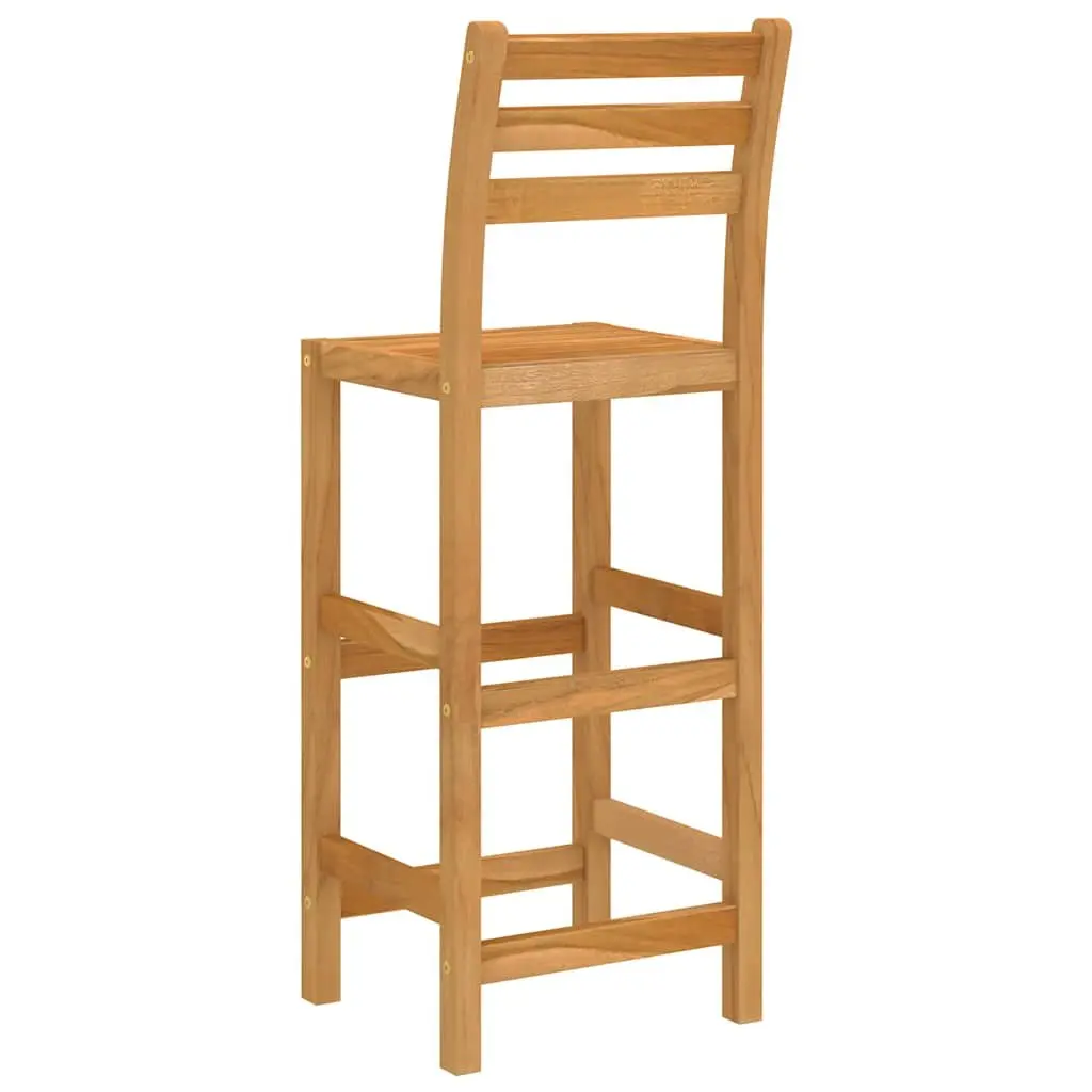 7 Piece Outdoor Bar Set with Stools Solid Wood Patio Garden Furniture Brown