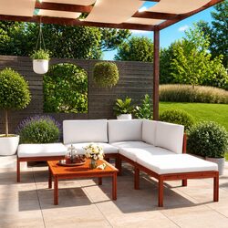 Compact 6-Piece Garden Lounge Set for Outdoor Relaxation