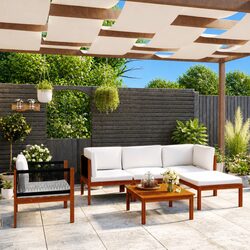 Concise and Elegant: 6 Piece Garden Lounge Set