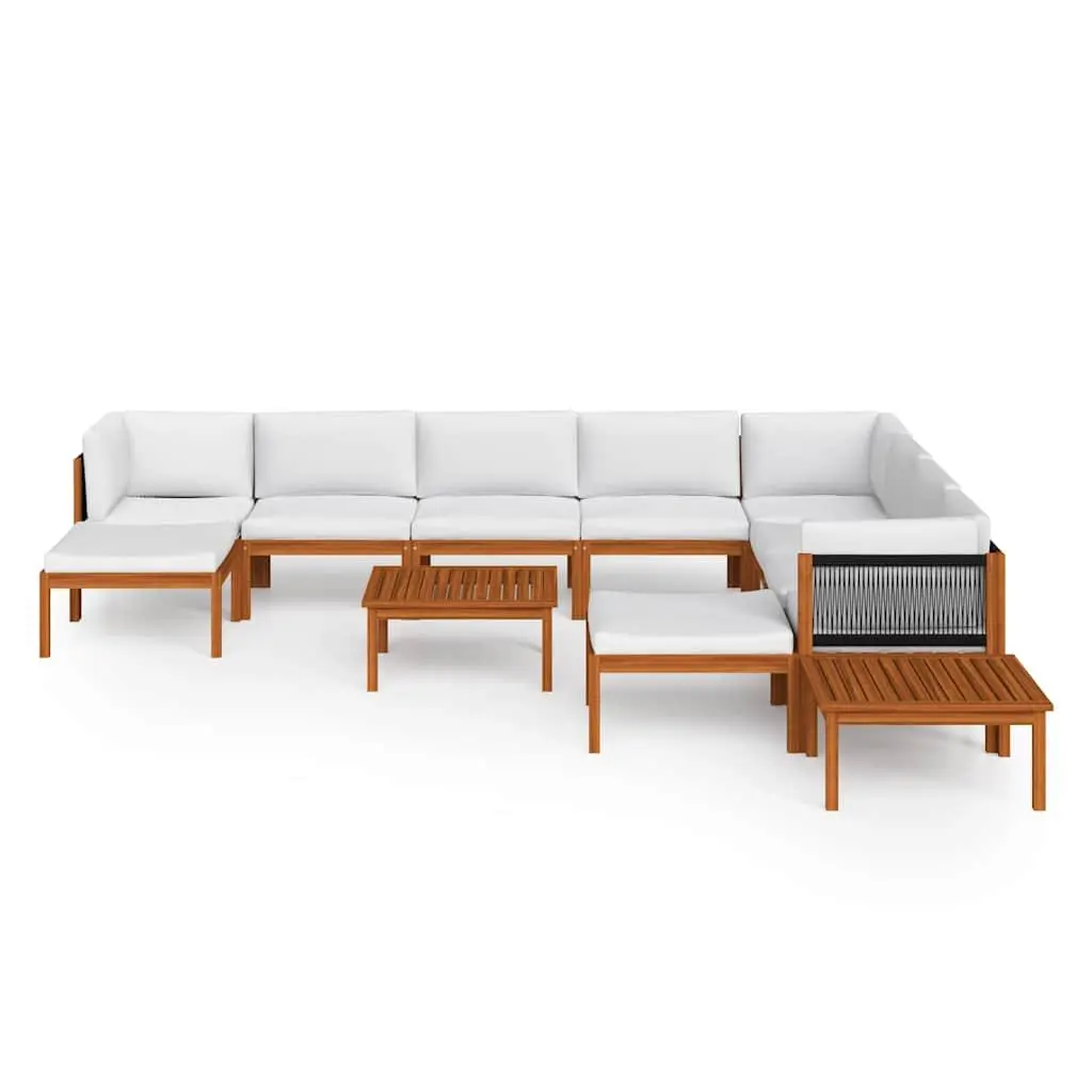Garden Lounge Set 12 Piece Outdoor Furniture Rope Weave Backrest Patio Sofa
