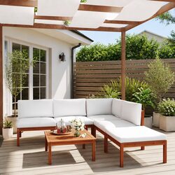 Compact and Functional 6-Piece Garden Lounge Set