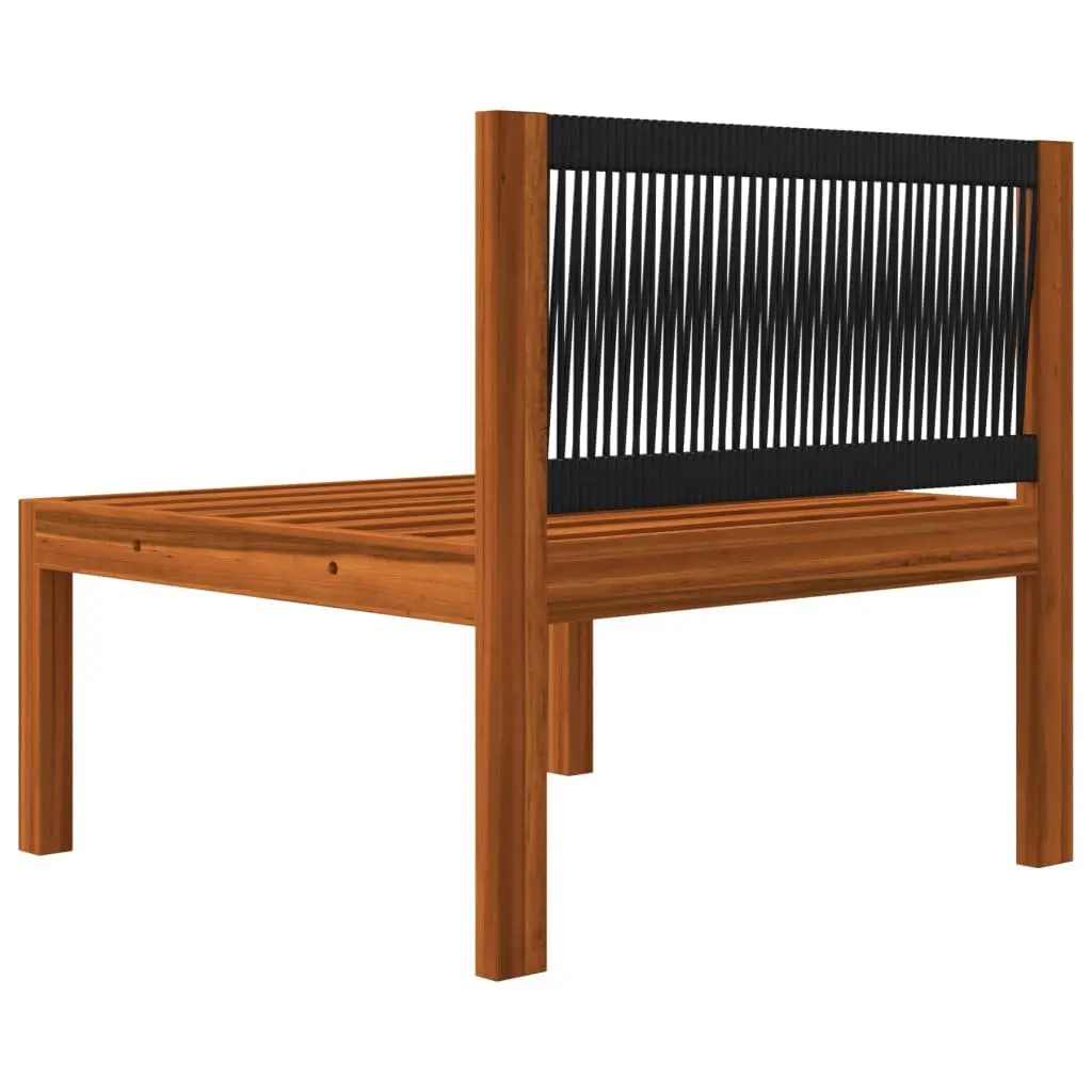 Garden Lounge Set 5 Piece Outdoor Furniture Rope Backrest Patio Seating With