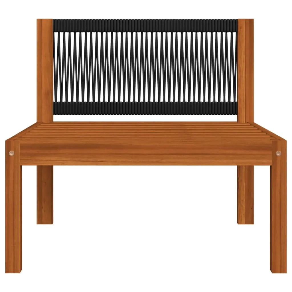 Garden Lounge Set 5 Piece Outdoor Furniture Rope Backrest Patio Seating With