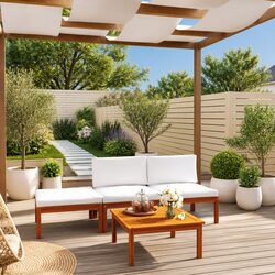 Stylish and Comfortable 4 Piece Garden Lounge Set
