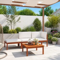Compact and Stylish 4 Piece Garden Lounge Set