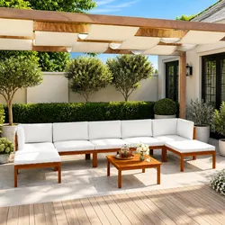 8 Piece Outdoor Lounge Set: Comfort Meets Durability