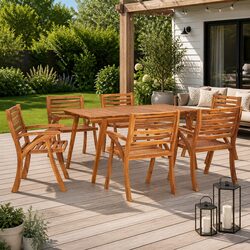 Compact and Elegant 7 Piece Outdoor Dining Set