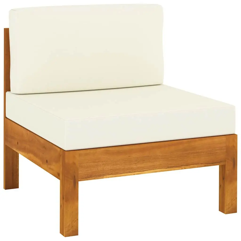 5 Piece Outdoor Garden Lounge Set with Cushions Acacia Wood Patio Furniture
