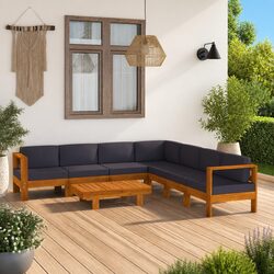 8 Piece Garden Lounge Set with Acacia Build