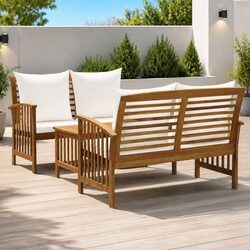 3 Piece Garden Lounge Set: Simple and Elegant