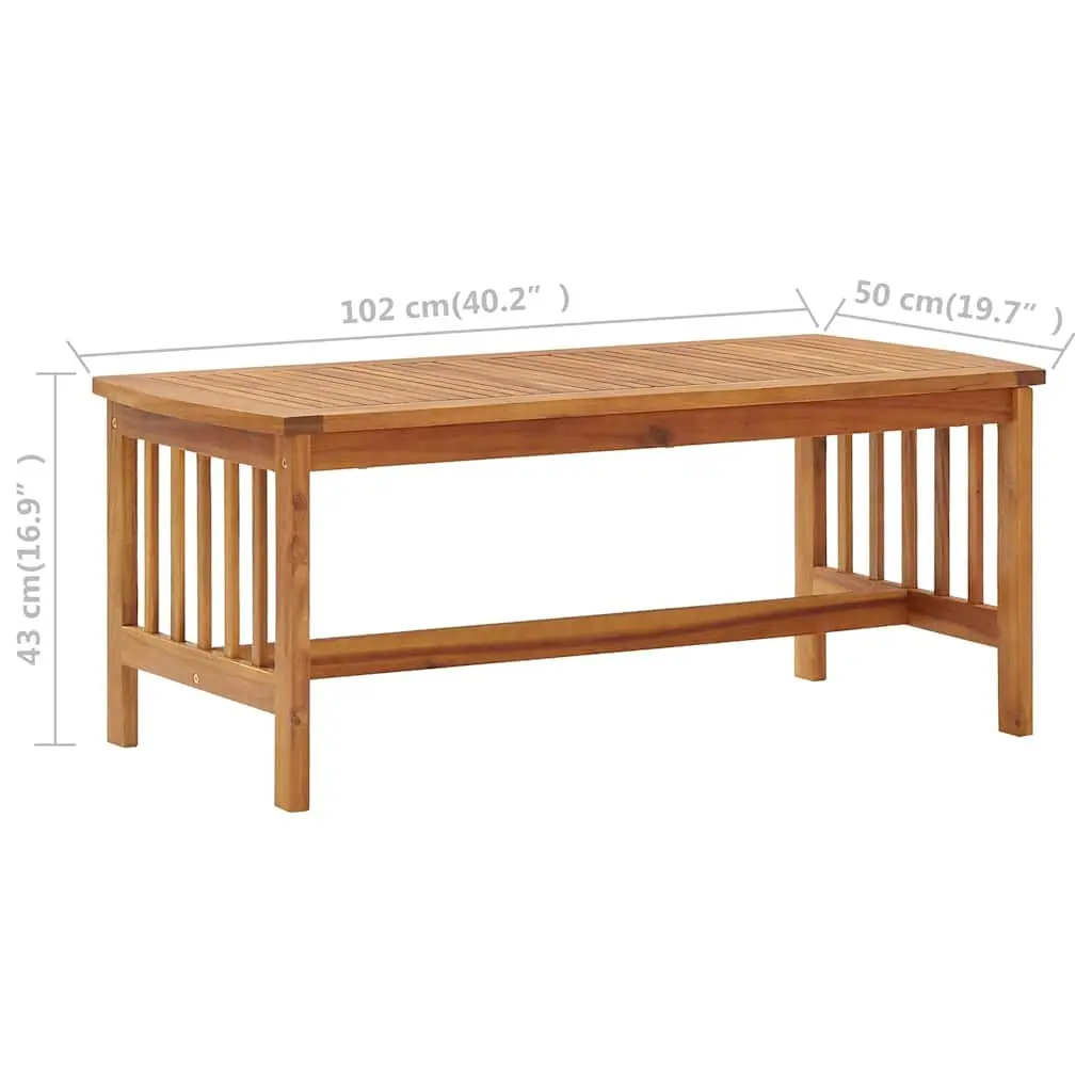 5 Piece Outdoor Garden Lounge Set with Cushions Solid Wood Patio Furniture