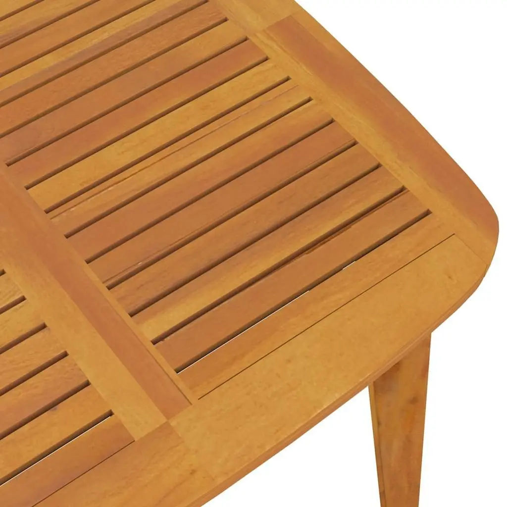 Garden Dining Set 5 Piece Outdoor Patio Table Chairs Solid Wood Brown