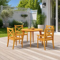 Concise and Reliable 5-Piece Outdoor Dining Set