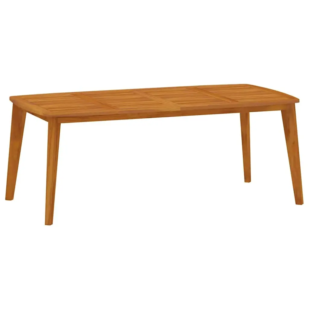 9 Piece Garden Dining Set Solid Acacia Wood Outdoor Patio Table Chairs Brown