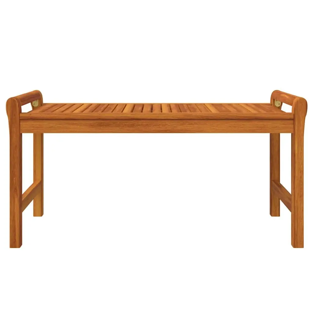 5 Piece Lounge Set Garden Furniture Acacia Wood Brown with Thick Cushions and Sturdy Table