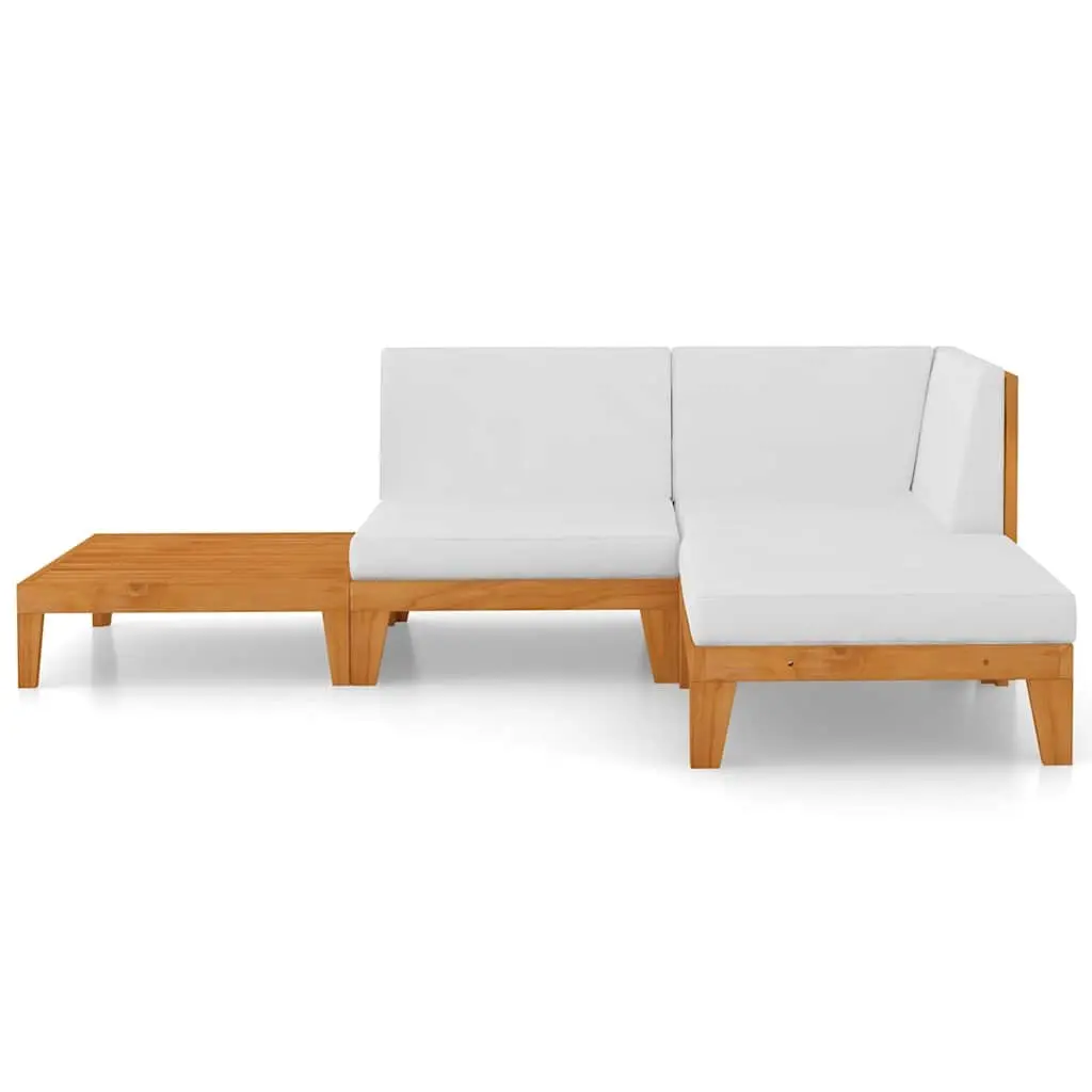 Garden Lounge Set 4 Piece Outdoor Furniture with Cushions Modular Flexible