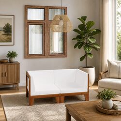 Compact and Stylish 2-Seater Outdoor Sofa