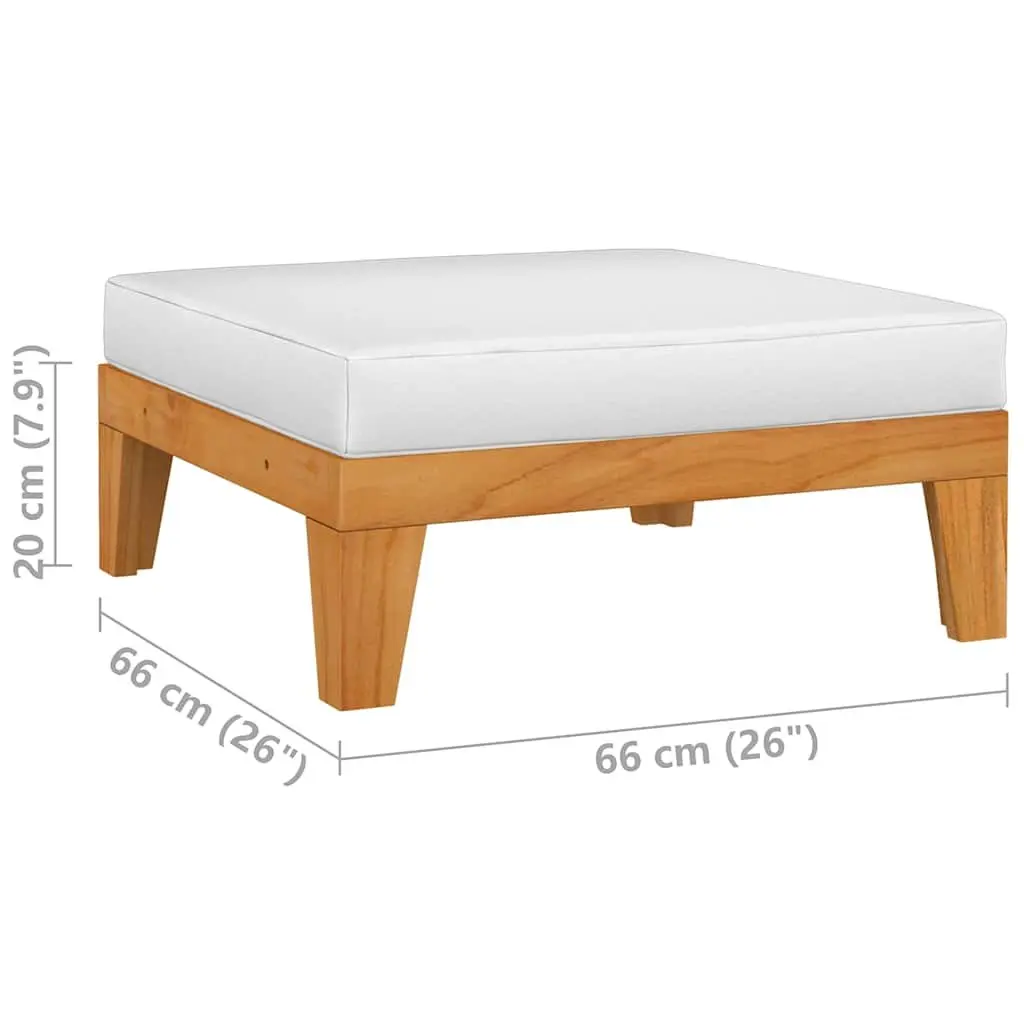 Garden Lounge Set 7 Piece Outdoor Furniture with Cushions Solid Acacia Wood