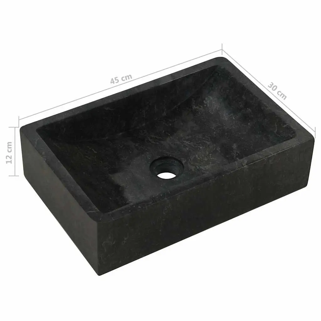 Teak Bathroom Vanity with Two Marble Sinks
