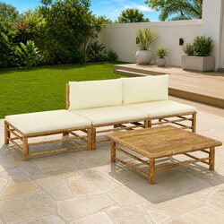 4-Piece Bamboo Lounge Set
