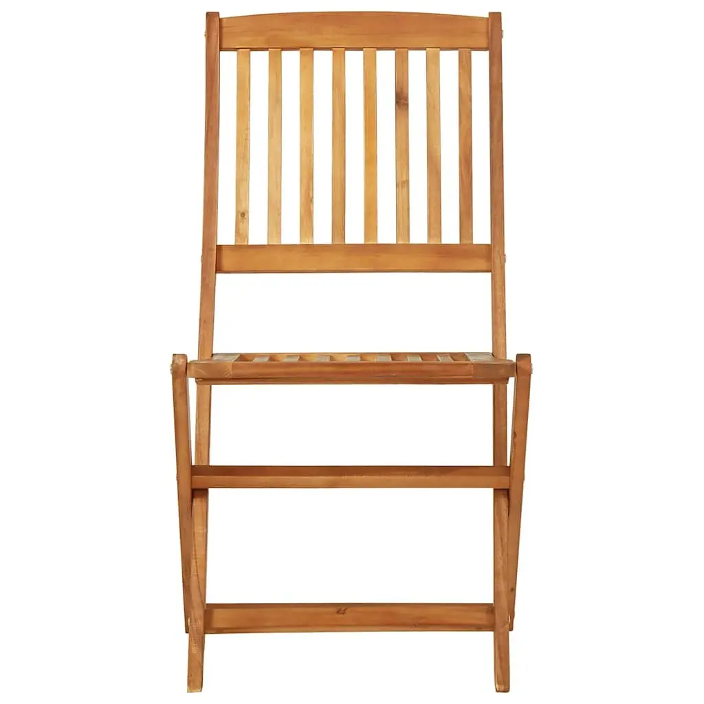 Folding Garden Dining Set 3 Piece Outdoor Table Chairs Wood Furniture Patio