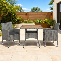 Compact Grey Outdoor Dining Set for Every Gathering