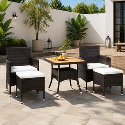 Concise 5-Piece Outdoor Dining Set Overview