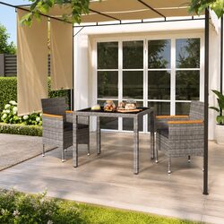 Sleek and Modern 3 Piece Garden Dining Set