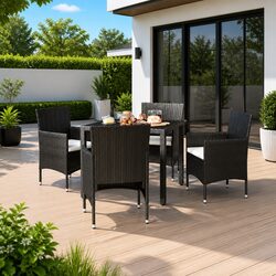 Compact and Stylish 5 Piece Outdoor Dining Set