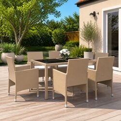 Elegant 7 Piece Outdoor Dining Set, Perfect for Any Patio