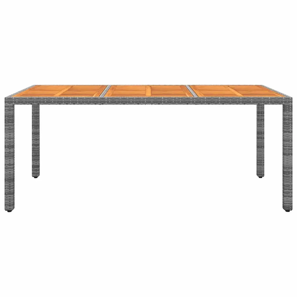 7 Piece Garden Dining Set Grey Rattan Table Chairs Outdoor Patio Furniture