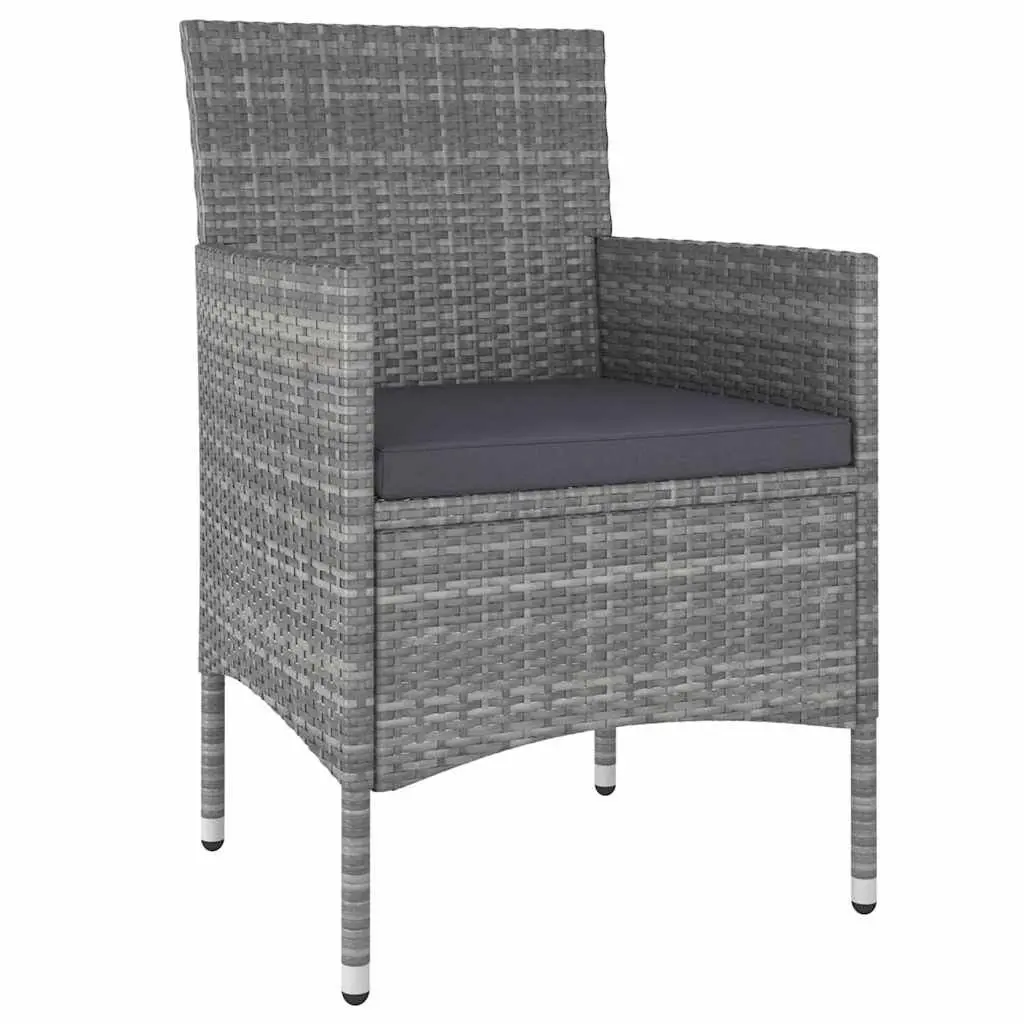 Garden Lounge Set 5 Piece Outdoor Furniture Patio Seating Poly Rattan Grey