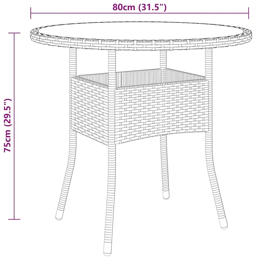 Garden Dining Set 5 Piece Outdoor Patio Furniture Poly Rattan Beige Table Chairs