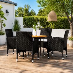 Concise and Elegant 5 Piece Outdoor Dining Set